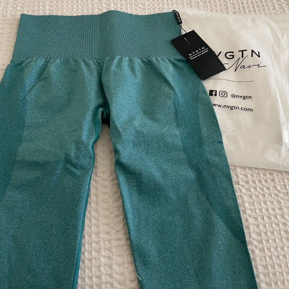 NVGTN Teal Contour Seamless Legging - Picture 3 of 5
